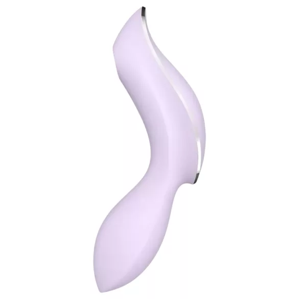 Satisfyer Curvy Trinity 2 - klitorio ir vaginalinis vibratoriaus - purpurinis