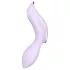 Satisfyer Curvy Trinity 2 - klitorio ir vaginalinis vibratoriaus - purpurinis