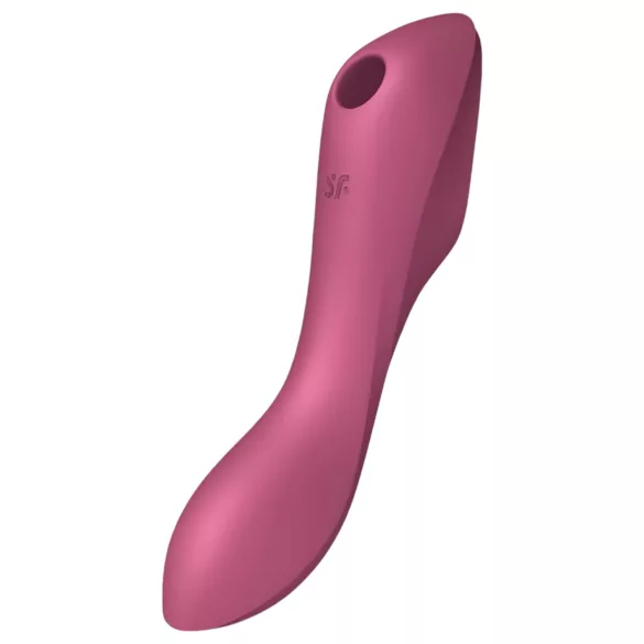 Satisfyer Curvy Trinity 3 - klitorinis oro pulsatorius ir vibratorius - raudonas