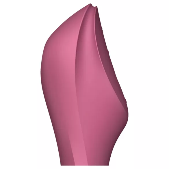 Satisfyer Curvy Trinity 3 - klitorinis oro pulsatorius ir vibratorius - raudonas