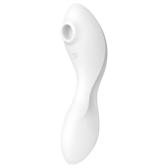 Satisfyer Curvy Trinity 5+ - programėle valdomas 2 viename vibratorius (baltas)