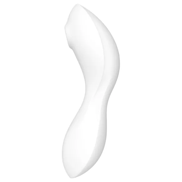 Satisfyer Curvy Trinity 5+ - programėle valdomas 2 viename vibratorius (baltas)