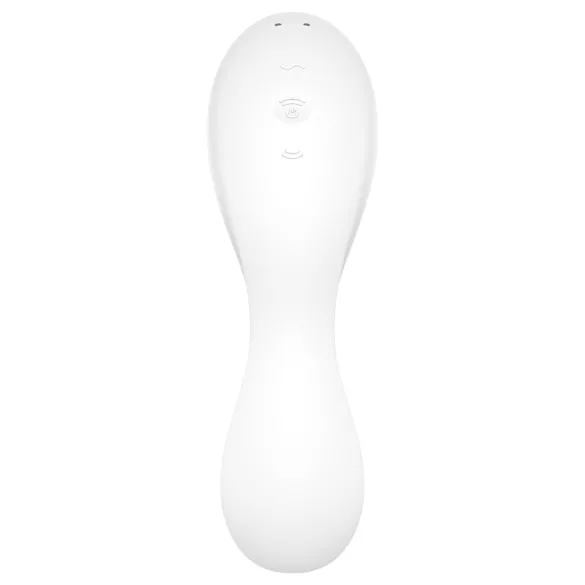 Satisfyer Curvy Trinity 5+ - programėle valdomas 2 viename vibratorius (baltas)