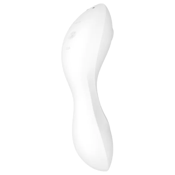 Satisfyer Curvy Trinity 5+ - programėle valdomas 2 viename vibratorius (baltas)