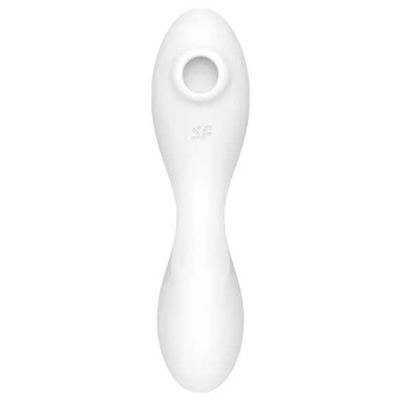 Satisfyer Curvy Trinity 5+ - programėle valdomas 2 viename vibratorius (baltas)