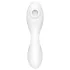 Satisfyer Curvy Trinity 5+ - programėle valdomas 2 viename vibratorius (baltas)