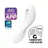 Satisfyer Curvy Trinity 5+ - programėle valdomas 2 viename vibratorius (baltas)