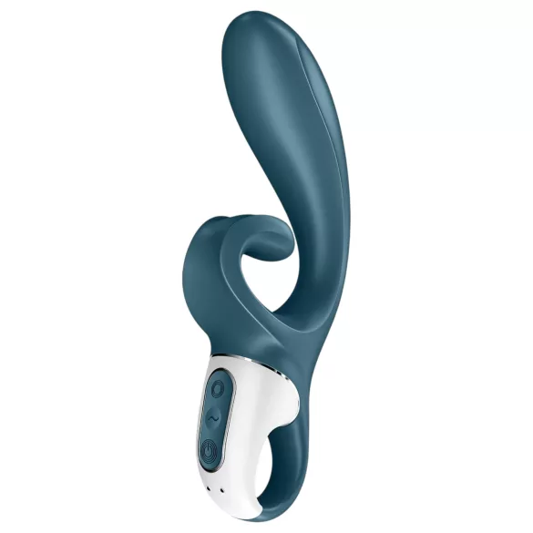 Satisfyer Hug Me - programėle valdomas klitorinis vibratorius su rankenėle (mėlynas)