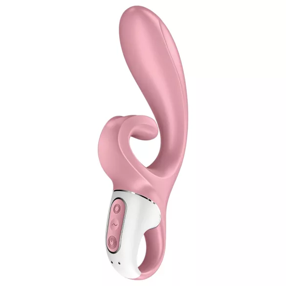 Satisfyer Hug Me - programėle valdoma vibratorius su klitorio atšaka (rožinis)