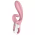 Satisfyer Hug Me - programėle valdoma vibratorius su klitorio atšaka (rožinis)