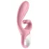 Satisfyer Hug Me - programėle valdoma vibratorius su klitorio atšaka (rožinis)