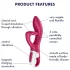 Satisfyer Embrace Me - klitoriaus vibratorius su rankenėle
