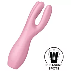  Satisfyer Threesome 3 - klitorio vibratorius - įkraunamas - rožinis
