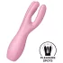 Satisfyer Threesome 3 - klitorio vibratorius - įkraunamas - rožinis