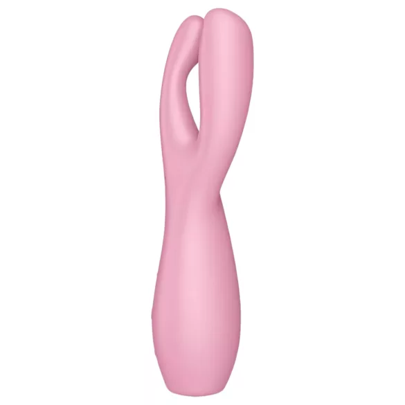 Satisfyer Threesome 3 - klitorio vibratorius - įkraunamas - rožinis