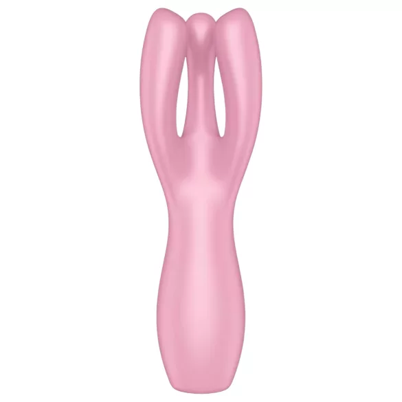 Satisfyer Threesome 3 - klitorio vibratorius - įkraunamas - rožinis