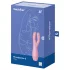 Satisfyer Threesome 3 - klitorio vibratorius - įkraunamas - rožinis