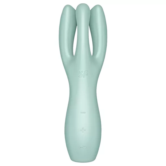 Satisfyer Threesome 3 - akumuliatorinis klitorio vibratorius (mėta)