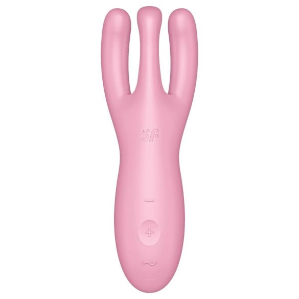 Satisfyer Threesome 4 - išmanus klitorio vibratorius (rožinis)