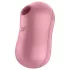 Satisfyer Cotton Candy - klitorinis oro vibracijos vibratorius - koralų spalvos