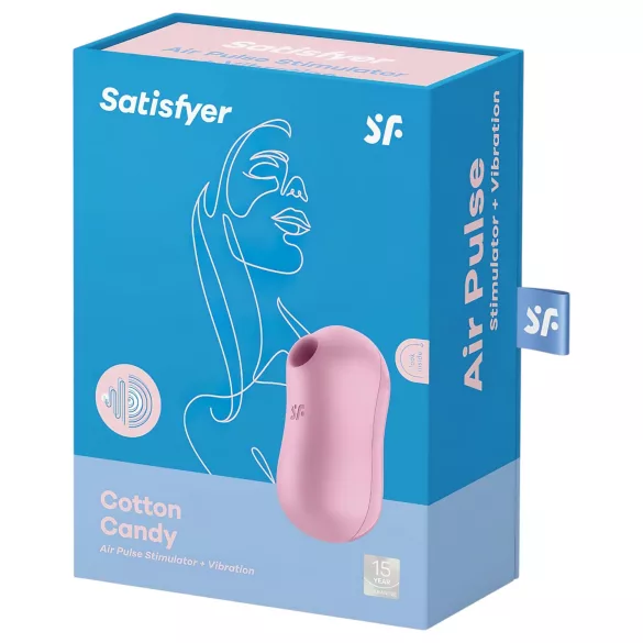 Satisfyer Cotton Candy - klitorinis oro bangų vibratorius - įkraunamas