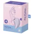 Satisfyer Pearl Diver - klitorio stimuliatorius su oro bangomis - violetinė