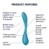 Satisfyer G-spot Flex 5 - programėle valdomas G taško vibratorius (žalias)