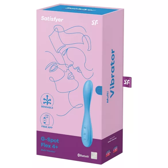 Satisfyer G-spot Flex 4 - programėle valdomas G taško vibratorius (turkio spalvos)