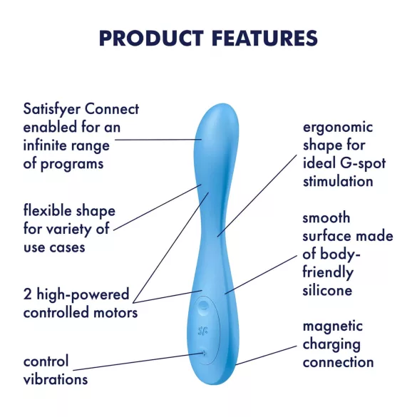 Satisfyer G-spot Flex 4 - programėle valdomas G taško vibratorius (turkio spalvos)