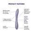 Satisfyer - G taško vibratorius - lankstus, įkraunamas, vandeniui atsparus