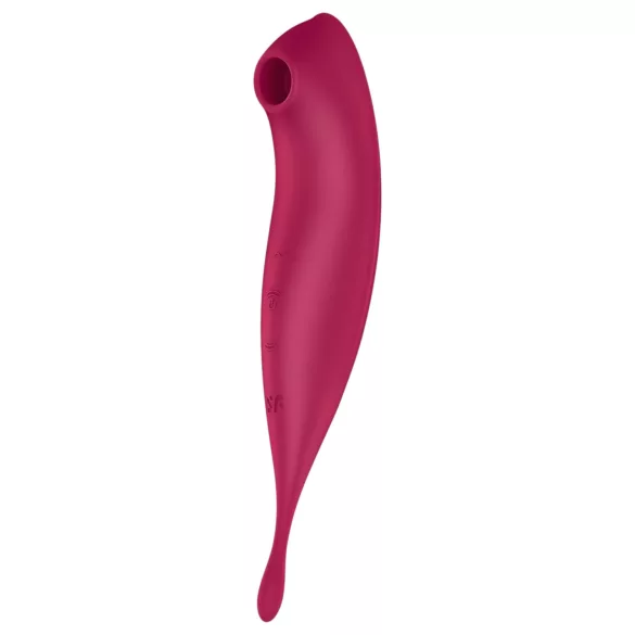 Satisfyer Twirling Pro - programėle valdoma klitorio vibracija (raudona)