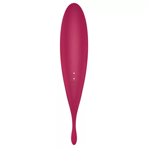 Satisfyer Twirling Pro - programėle valdoma klitorio vibracija (raudona)
