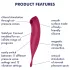 Satisfyer Twirling Pro - programėle valdoma klitorio vibracija (raudona)