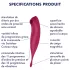 Satisfyer Twirling Pro - programėle valdoma klitorio vibracija (raudona)
