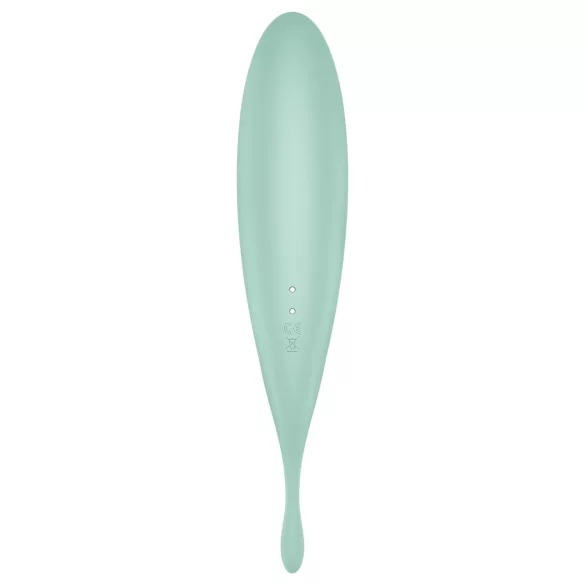 Satisfyer Twirling Pro - programėle valdoma klitorio vibratoriaus lazdelė (mėtinė)