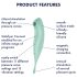 Satisfyer Twirling Pro - išmanusis 2in1 klitorio vibratorius (mėtinė)