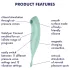 Satisfyer Twirling Pro - programėle valdoma klitorio vibratoriaus lazdelė (mėtinė)