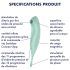 Satisfyer Twirling Pro - išmanusis 2in1 klitorio vibratorius (mėtinė)