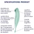 Satisfyer Twirling Pro - programėle valdoma klitorio vibratoriaus lazdelė (mėtinė)