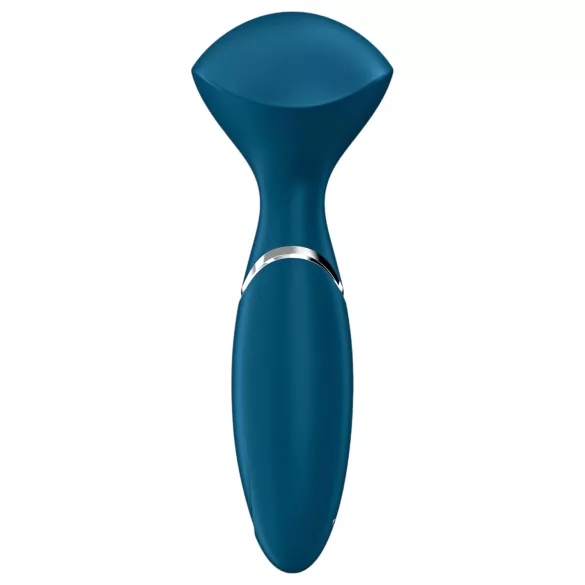 Satisfyer Mini Wand-er - vandeniui atsparus masažinis vibratorius (mėlynas)