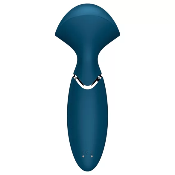 Satisfyer Mini Wand-er - vandeniui atsparus masažinis vibratorius (mėlynas)