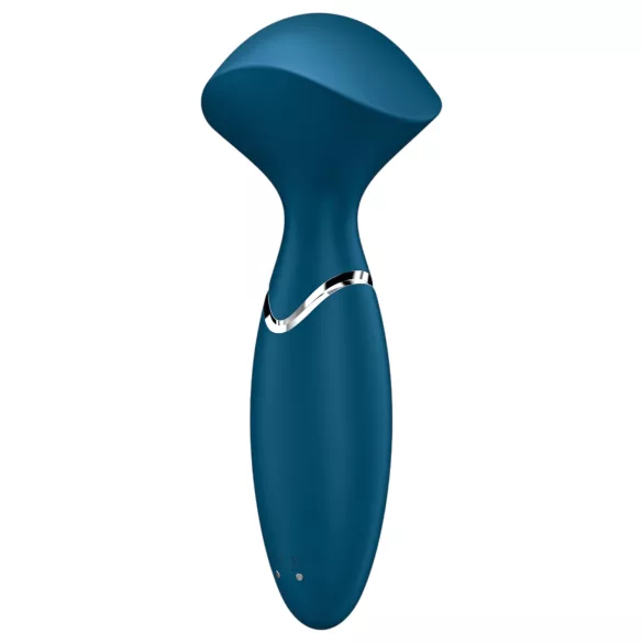 Satisfyer Mini Wand-er - vandeniui atsparus masažinis vibratorius (mėlynas)