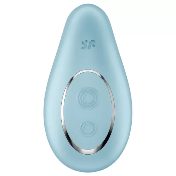 Satisfyer Dipping Delight - klitorio vibratorius su baterija - mėlynas