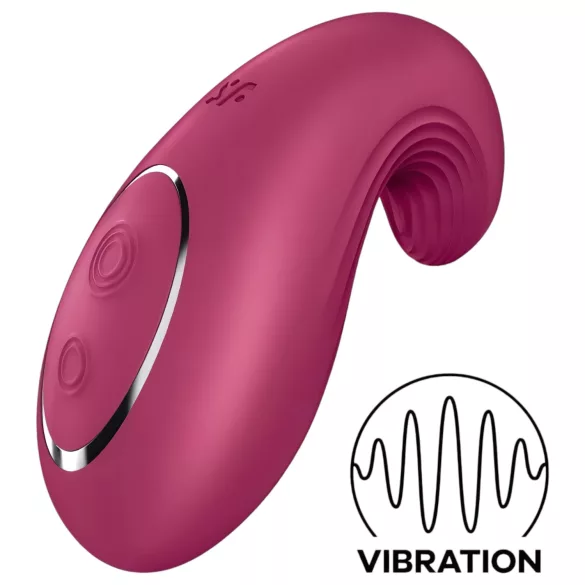 Satisfyer Dipping Delight - klitorio vibratorius - įkraunamas - raudonas