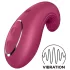 Satisfyer Dipping Delight - klitorio vibratorius - įkraunamas - raudonas