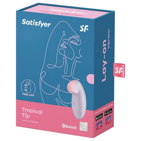 Satisfyer Tropical Tip - klitorio vibratorius - išmanus - violetinis