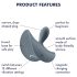 Satisfyer Booty Pradedantiesiems 2 - analinis vibratorius (pilkas)