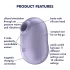 Satisfyer Pro To Go 2 - klitorinis stimuliatorius - banginis - įkraunamas