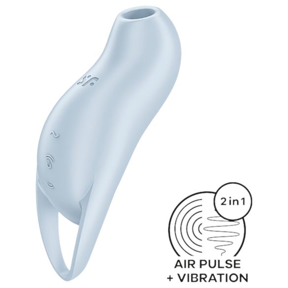 Satisfyer Pocket Pro 1 - oro bangų klitorio stimuliatorius (mėlynas)