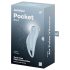 Satisfyer Pocket Pro 1 - oro bangų klitorio stimuliatorius (mėlynas)